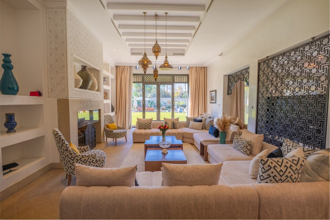 luxury celebrity villa interior