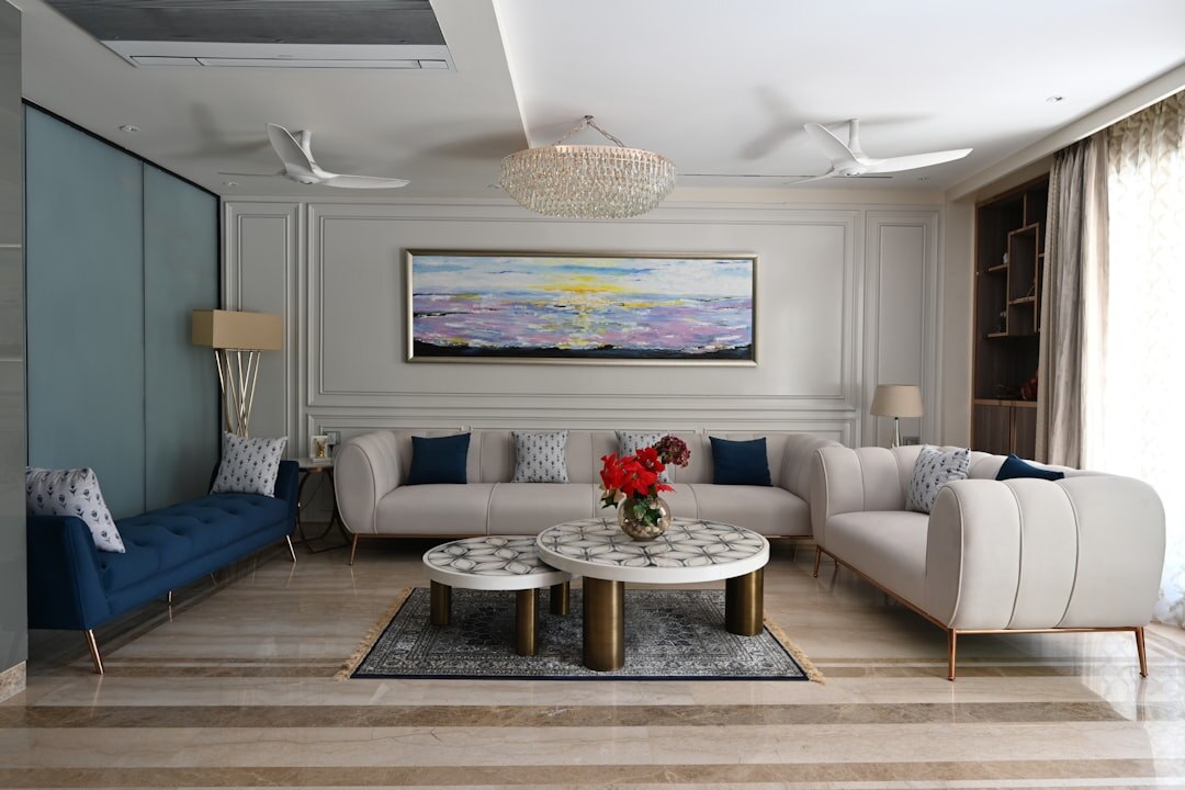 luxury celebrity living room interior